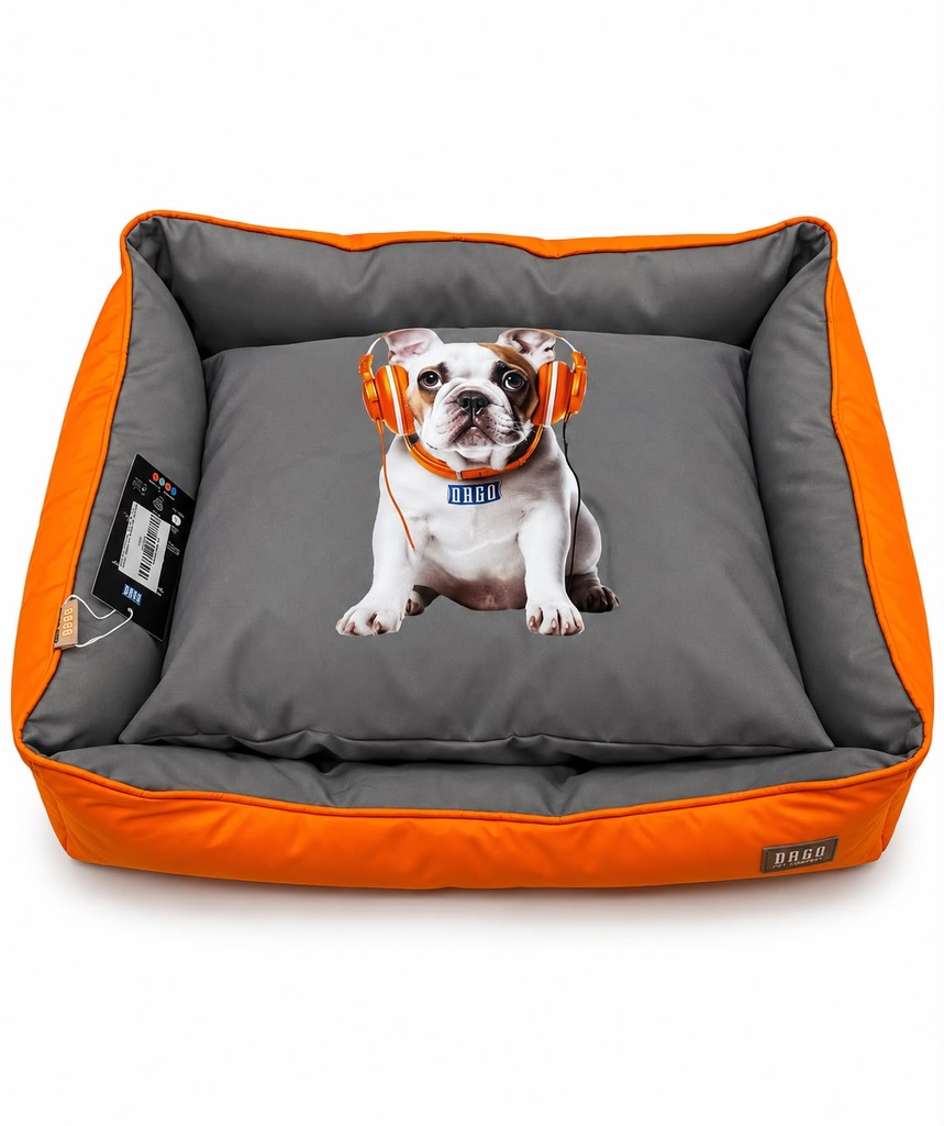 [2694] Accessories orgo Dog & Cats ORGO - POGO BED - For Dog & Cats - Rectangular  with curve S Orange