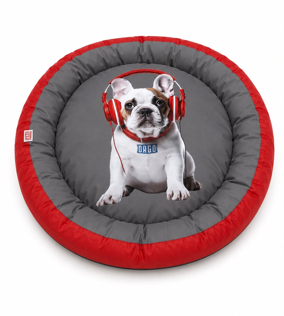[2689] Accessories orgo Dog & Cats ORGO - POGO BED - For Dog & Cats - Round with curve Red S