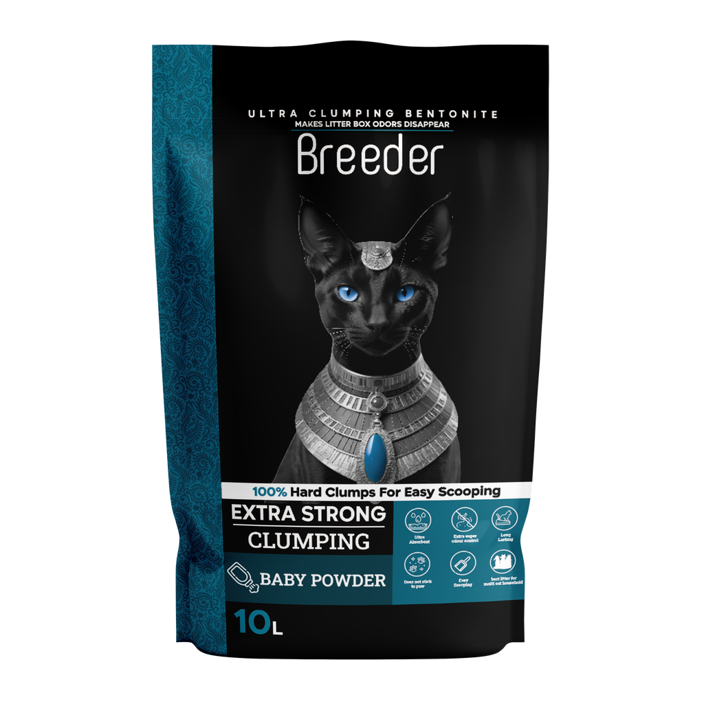 [2875] Breeder - Cat LitterClumping-10 L - Baby Powder
