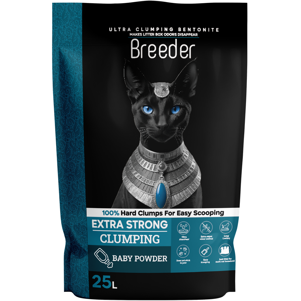 [2839] Cat litter Breeder CAT Brown Sand Clumping 25 L Baby Powder