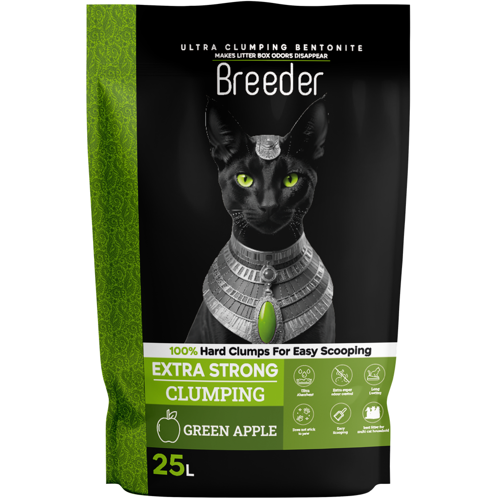 [2837] Cat litter Breeder CAT Brown Sand Clumping 25 L Green Apple