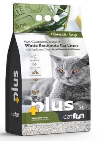 [2114] Cat litter Cat Fun CAT White cat litter  Marseille Soap 5 L