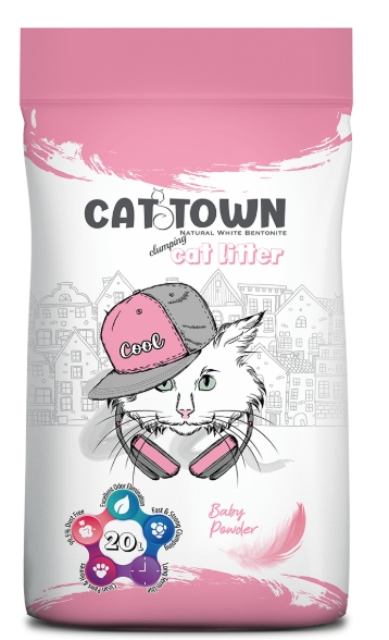 [2333] Cat litter Cattown CAT White Cat Litter Baby Powder 20 L