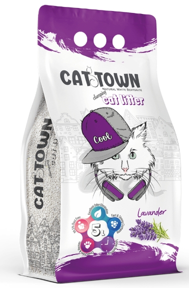 [2328] Cat litter Cattown CAT White Cat Litter Lavender 5 L