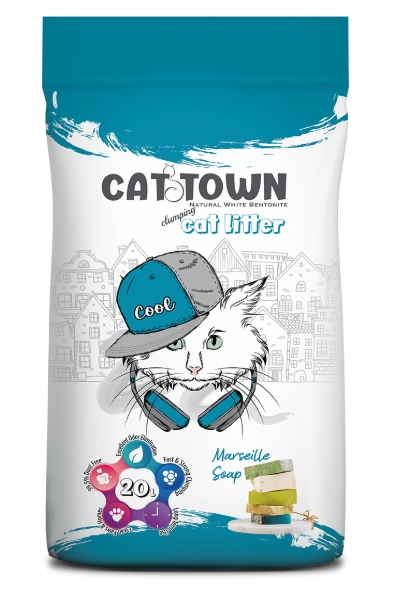 [2334] Cat litter Cattown CAT White Cat Litter Marseille Soap 20 L