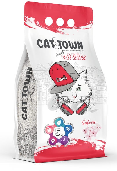 [2327] Cat litter Cattown CAT White Cat Litter Sakura 5 L