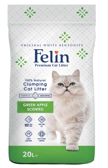 [2310] Cat litter Felin CAT White Cat Litter Apple 20 L