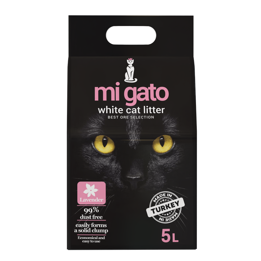 [2268] Cat litter Mi gato CAT White cat litter Lavender 5 L