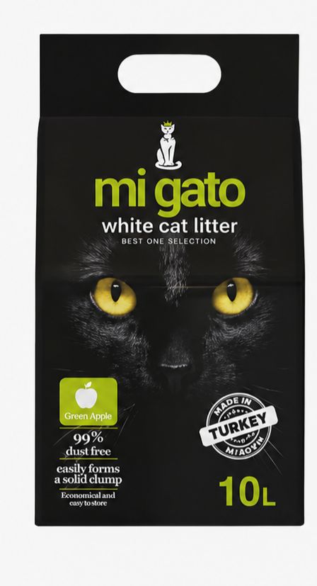 [2097] Cat litter Mi gato CAT White cat litter apple 10 L