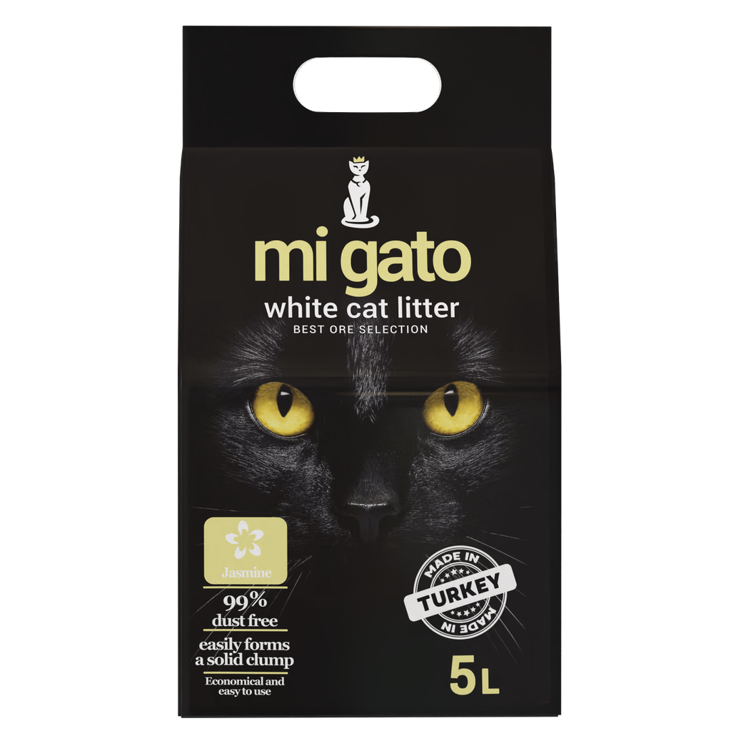 [2076] Cat litter Mi gato CAT White cat litter jasmine 5 L