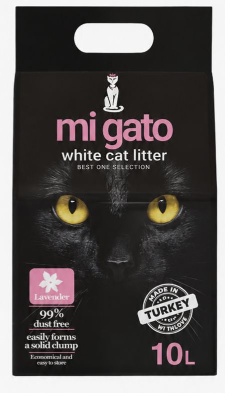 [2096] Cat litter Mi gato CAT White cat litter lavender 10 L