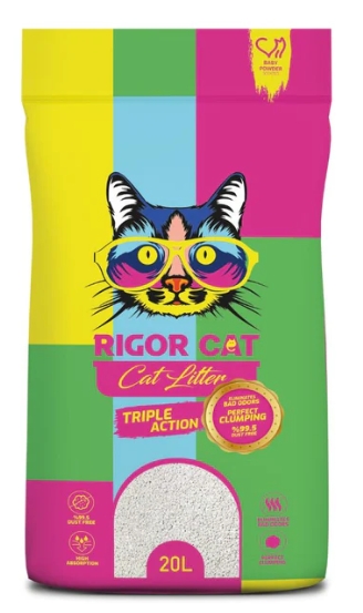 [2321] Cat litter Rigor CAT White Cat Litter Baby Powder 20 L