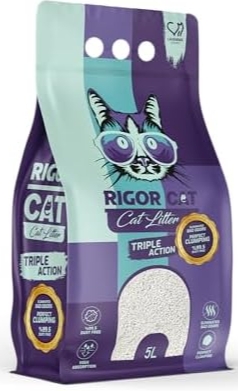 [2316] Cat litter Rigor CAT White Cat Litter Lavender 5 L