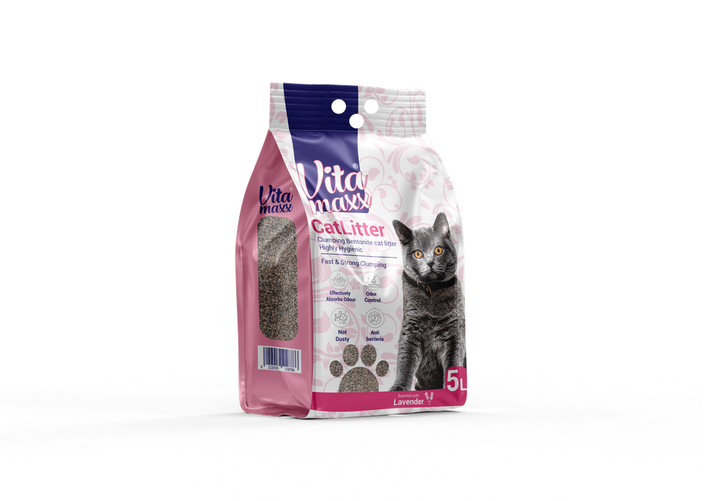 [2056] Cat litter Vita maxx CAT Brown Sand Clumping 5 L Lavender