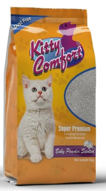 [1528] Cat litter kitty comfort CAT White Cat Litter clumping 5 kg