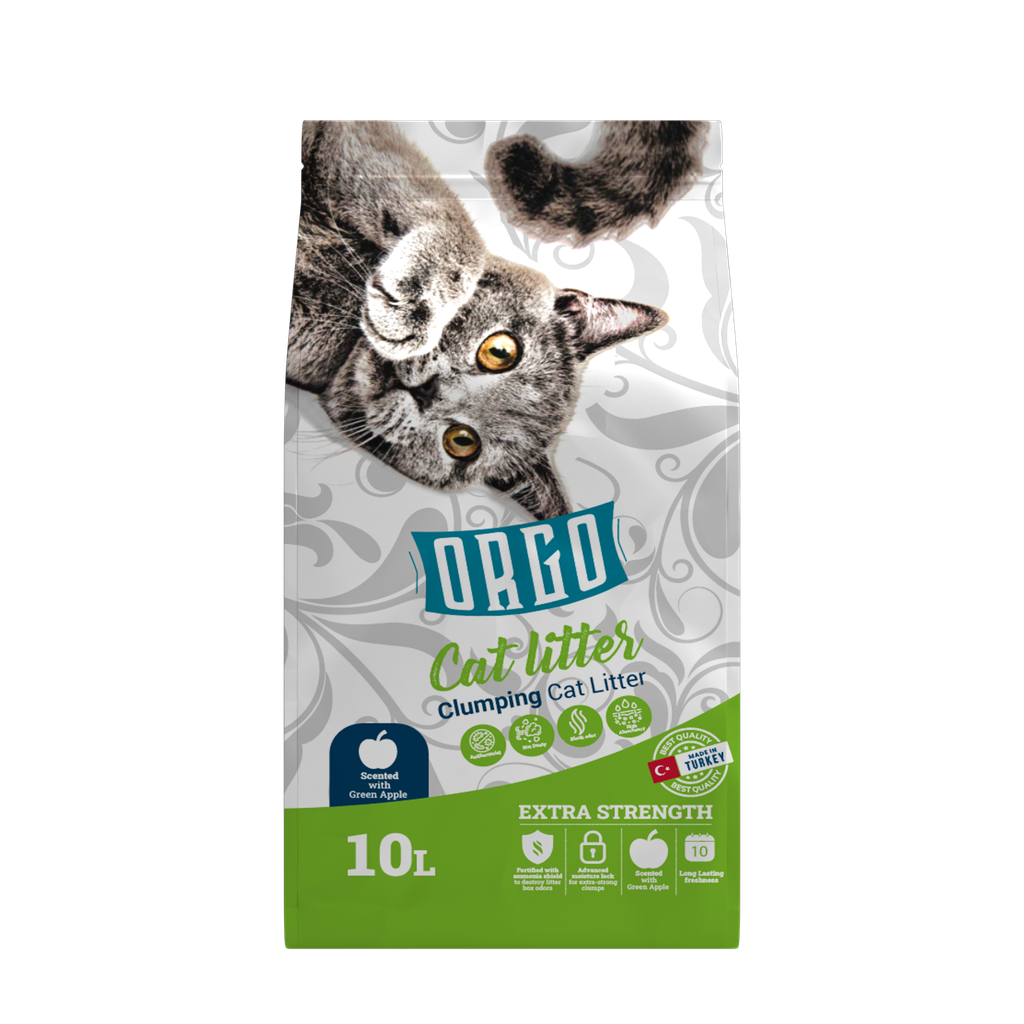 [2282] Cat litter orgo CAT White cat litter Apple 10 L