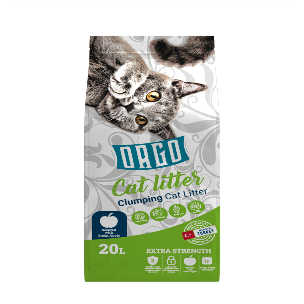 [2286] Cat litter orgo CAT White cat litter Apple 20 L
