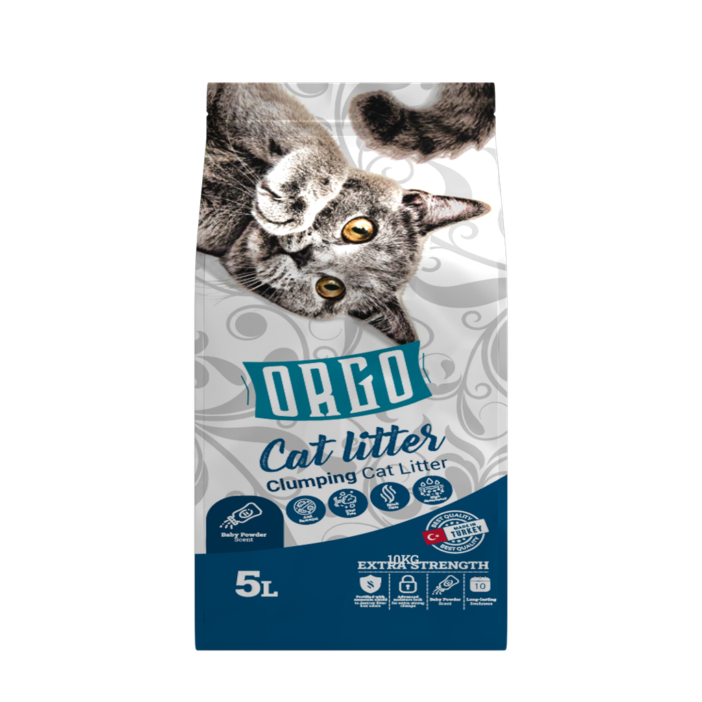 [2277] Cat litter orgo CAT White cat litter Baby Powder 5 L