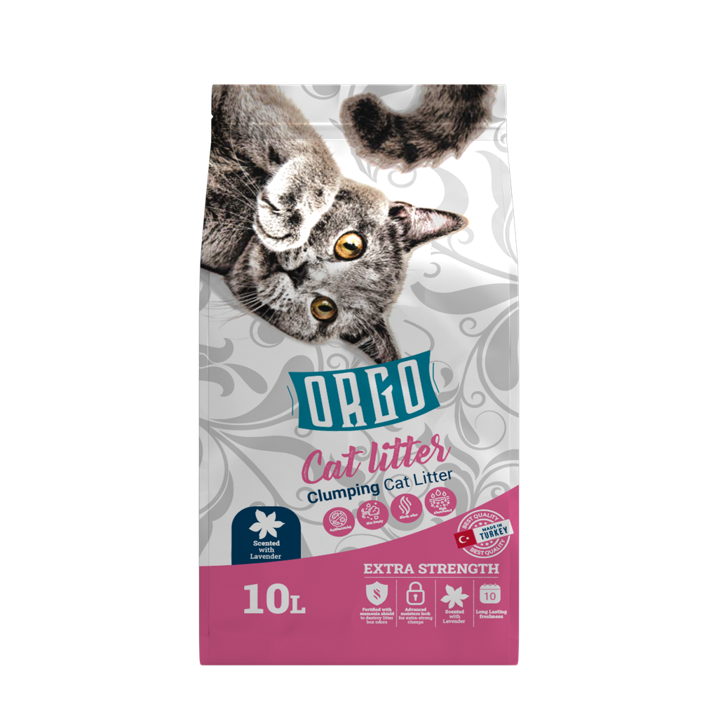 [2284] Cat litter orgo CAT White cat litter Lavender 10 L