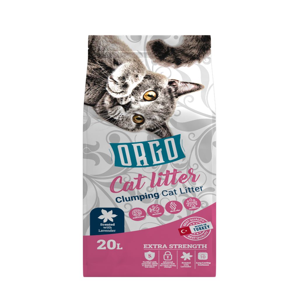 [2288] Cat litter orgo CAT White cat litter Lavender 20 L