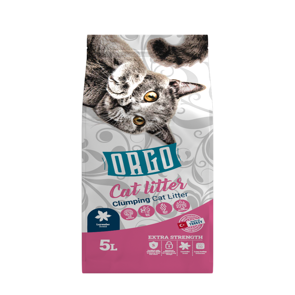 [2280] Cat litter orgo CAT White cat litter Lavender 5 L