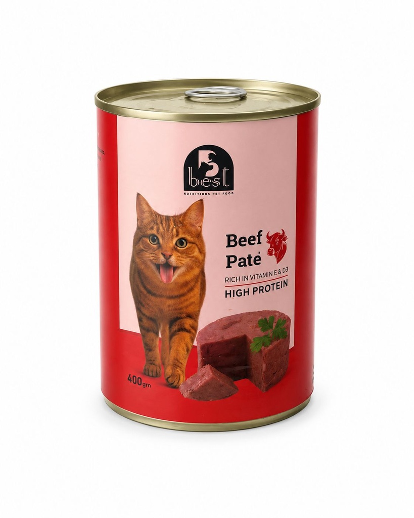 [2403] Wet Food Best cat  Can Food Adult Beef 400 gm