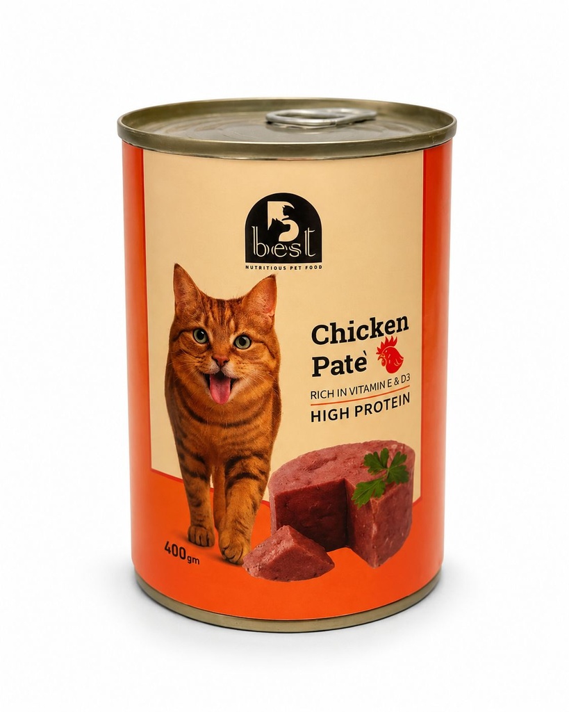 [2402] Wet Food Best cat  Can Food Adult Chicken 400 gm
