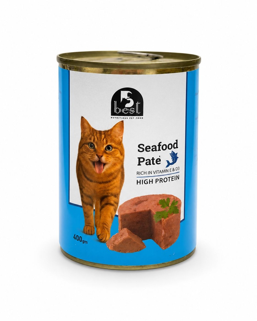 [2404] Wet Food Best cat  Can Food Adult Sea Food 400 gm