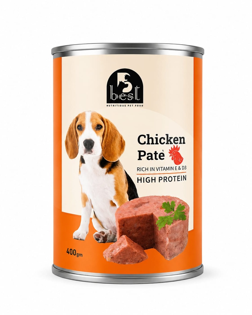 [2407] Wet Food Best dog  Can Food Adult Chicken 400 gm
