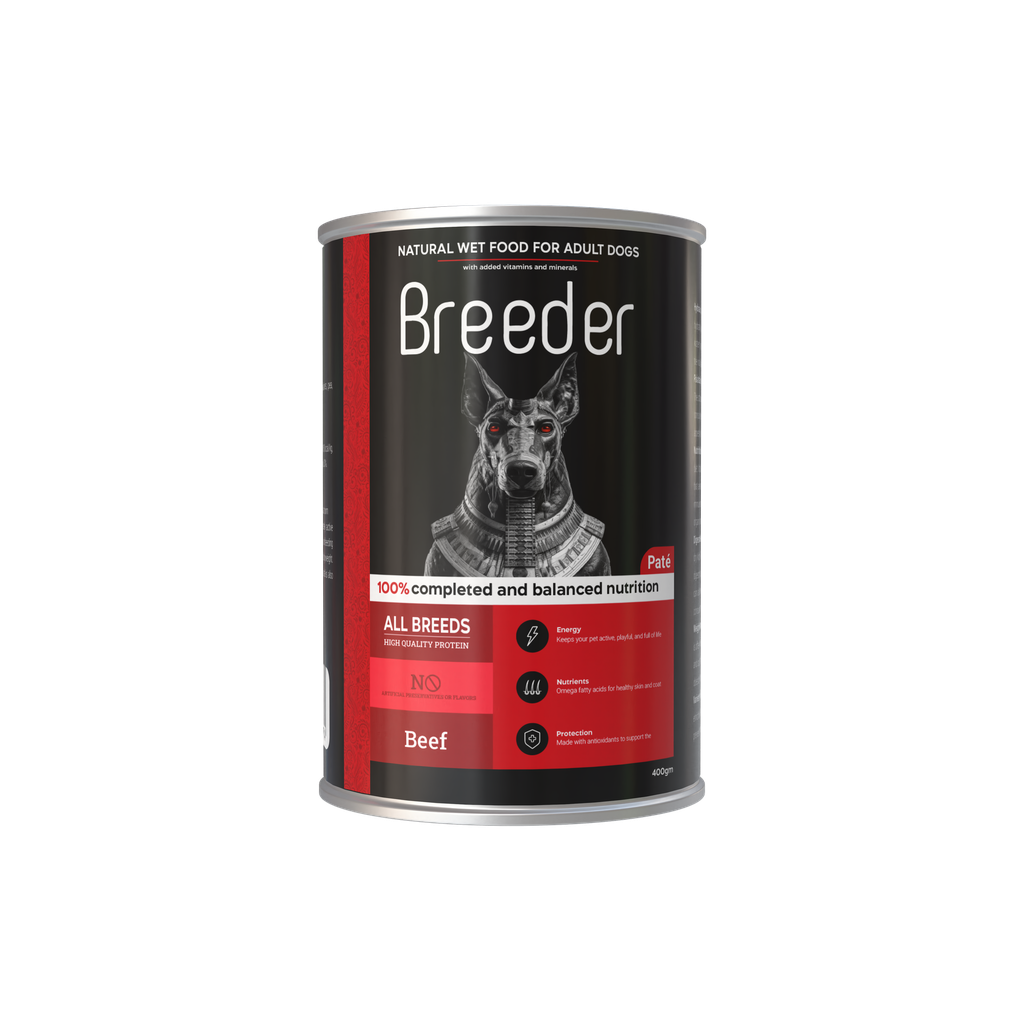 [2381] Wet Food Breeder dog  Can Food Adult Beef 400 gm 24 PCS / Packet