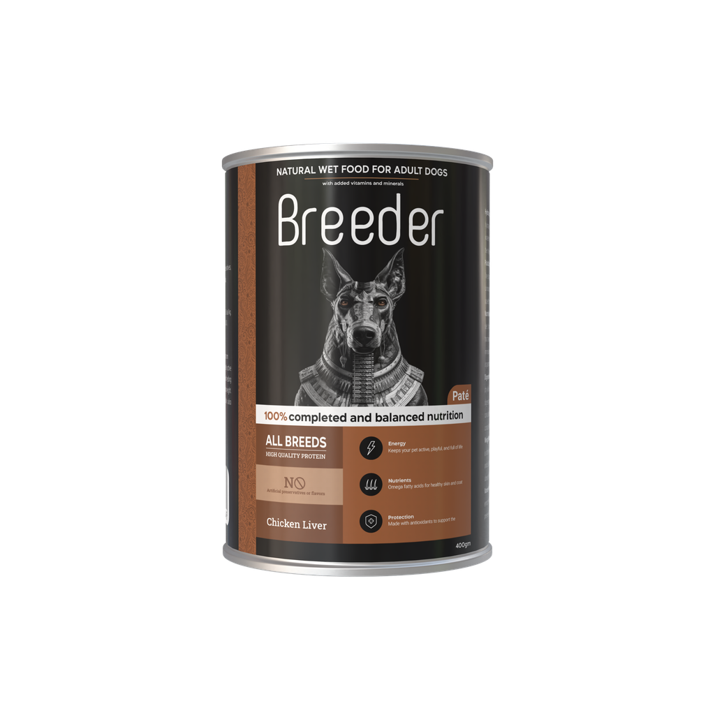 [2383] Wet Food Breeder dog  Can Food Adult Chicken With Liver 400 gm 24 PCS / Packet