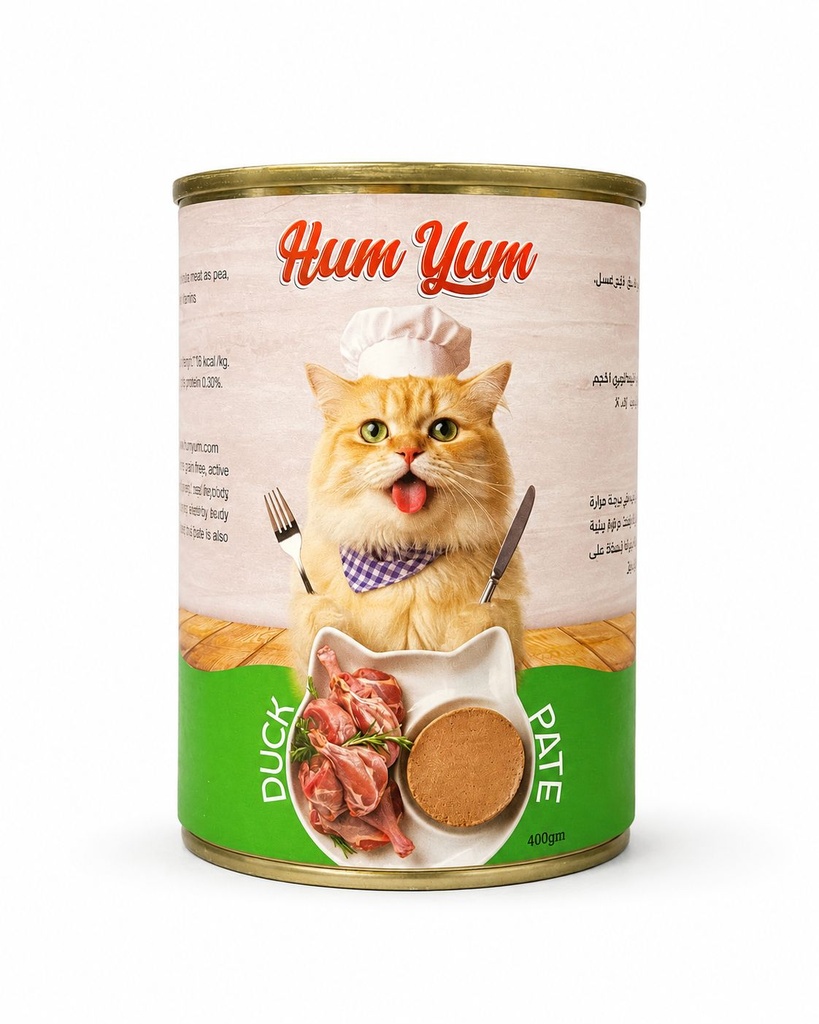 [2711] Wet Food HumYum cat  HumYum Pate Can Food For Adult Cat Duck 400 GM