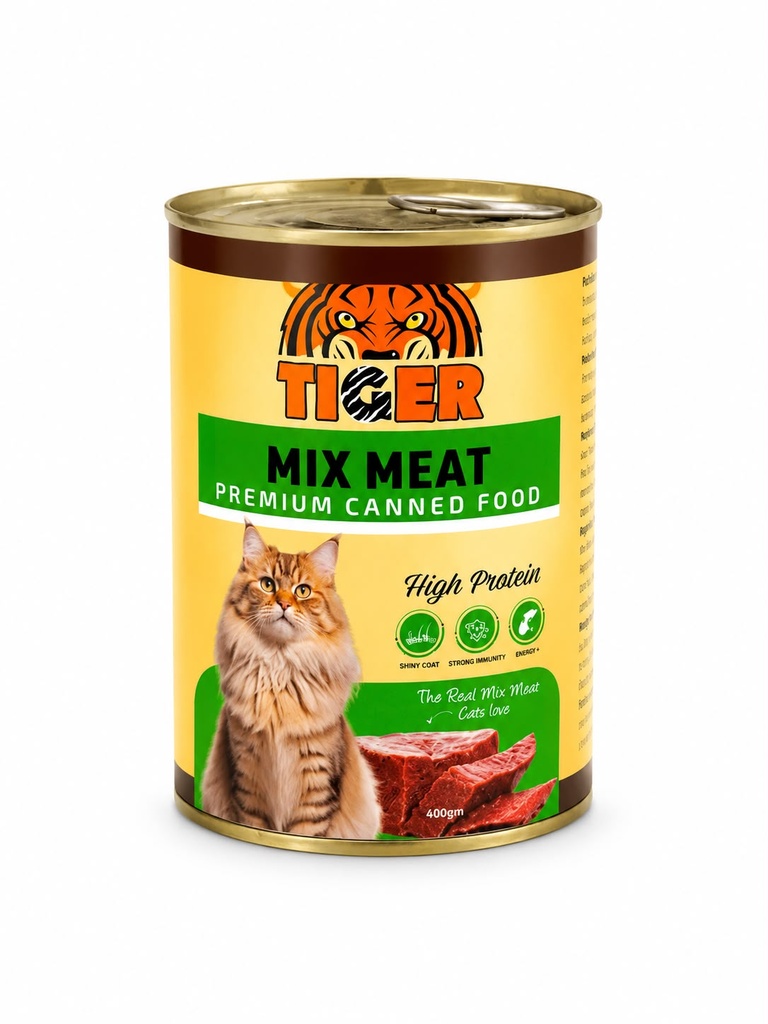 [2420] Wet Food Tiger cat  can food Mix meat 400 gm