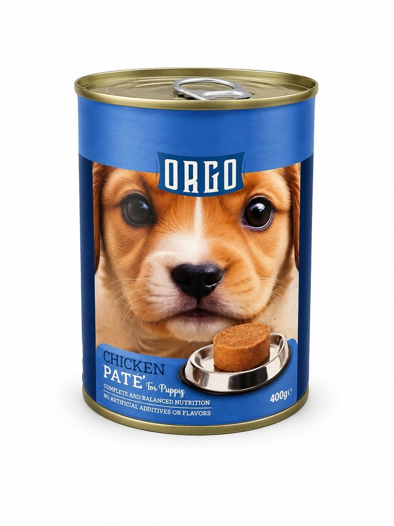 [2727] Wet Food orgo dog  Orgo™ Complete Pâté Chicken – Wet Food for Puppy (400 g)