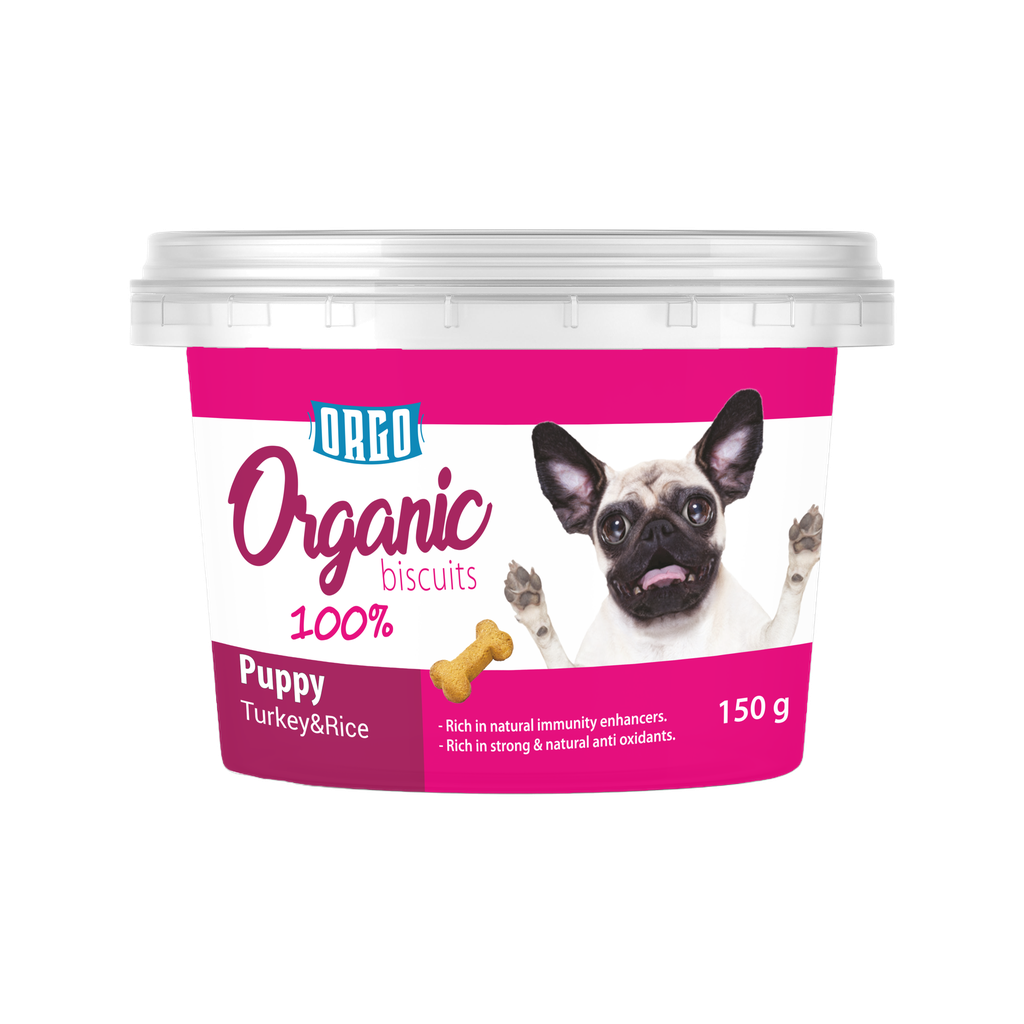 [2337] biscuits orgo DOG Puppy Turkey& Rice 150 gm