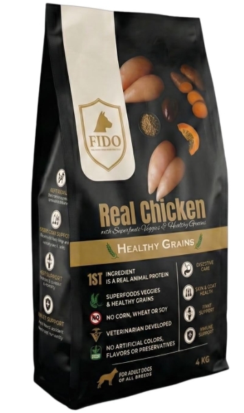 [2841] dry food FIDO - real dog  Adult  4 kg