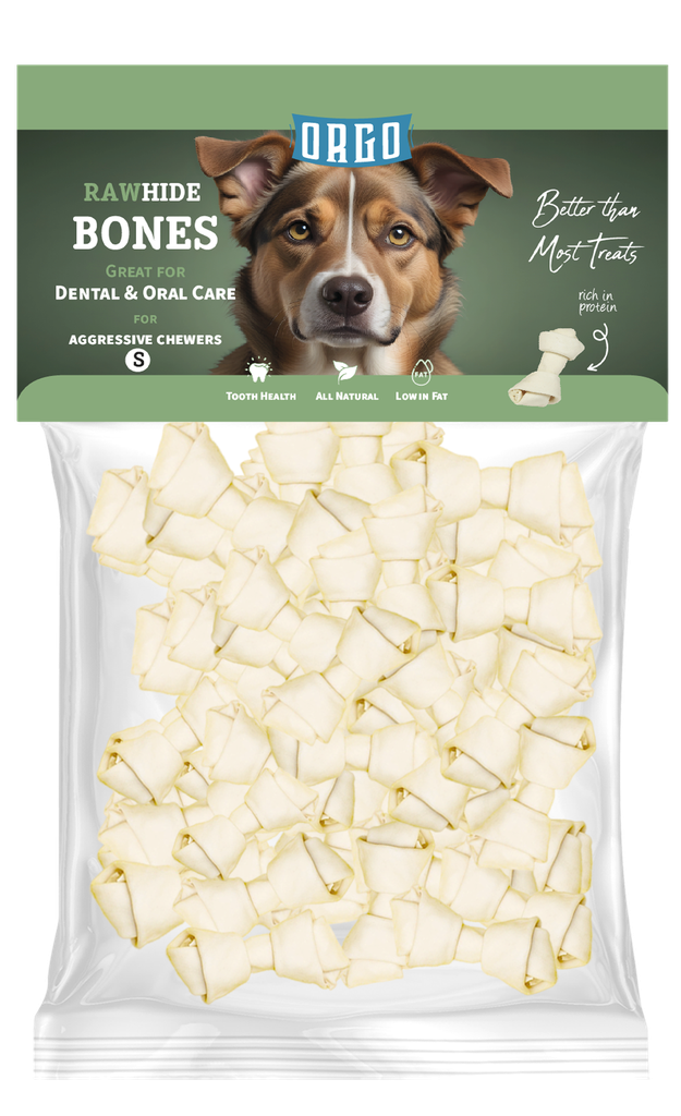 [2252] treats orgo DOG RAWHIDE BONES Dental & Oral Care - 200 gm - S