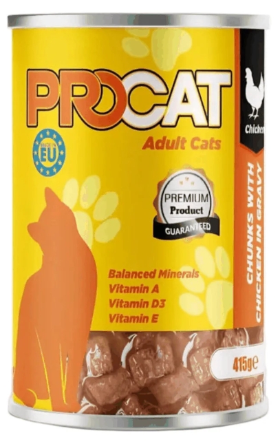 [8000016] Procat - Can 415 gm - Adult Cats - Chicken