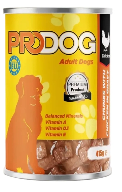 [8000020] Prodog - Can 415 gm - Adult Dog - Chicken