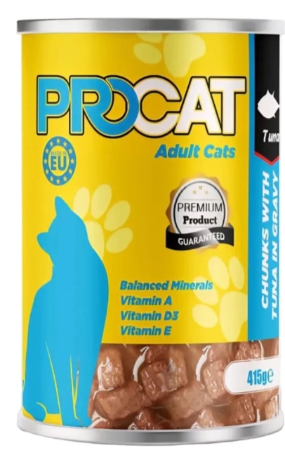 [8000021] Procat - Can 415 gm - Adult Cats - Tuna