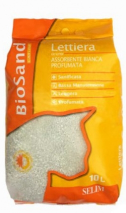 [8000041] Lettiera - Biosand - Cat Litter - 10 L - Carboni Attivi Perfumata