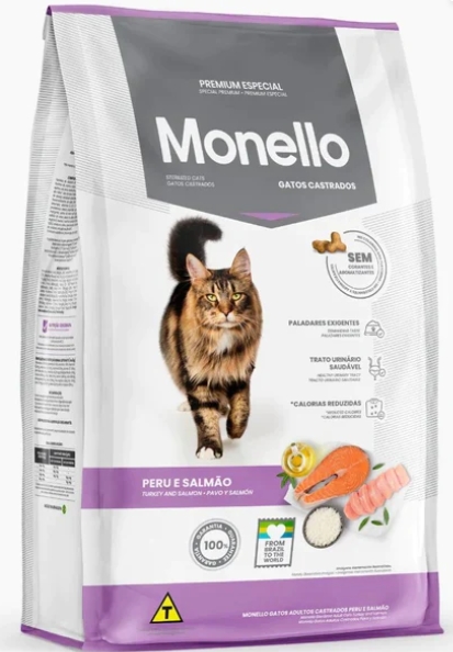 [8000047] Monello - Dry Food - For Adult Cats - 1 kg - Sterilized - Turkey & Salmon