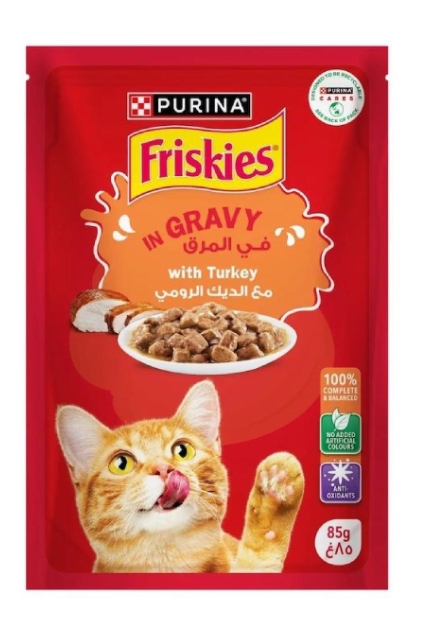 [8000056] Purina - Friskies - For Adult Cats - Pouch 85 gm - With Turkey