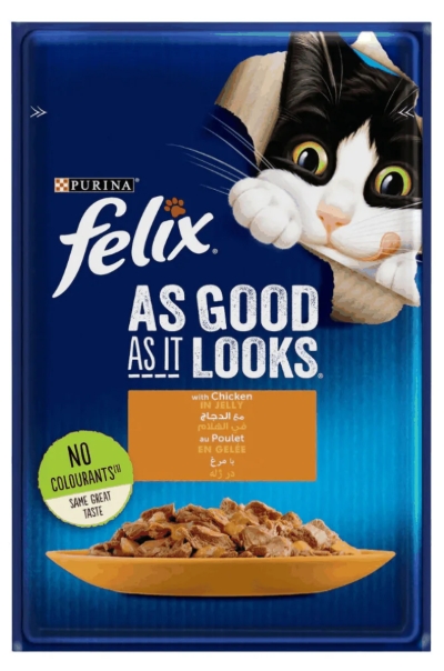 [8000064] Purina - Felix - For Junior Cats - Pouch 85 gm - With Chicken