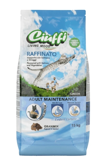 [8000082] Ciuffi - Dry Food - For Adult Cats - 15 kg - Raffinato