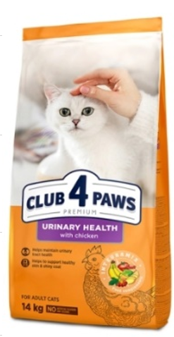[8000090] Club 4 Paws - Dry Food - For Adult Cats - 14 Kg - Urinary - Chicken