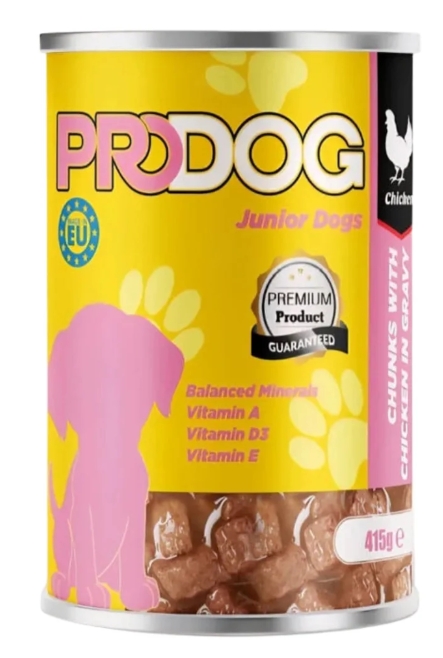 [8000099] Prodog - Can 415 gm - Junior Dog - Chicken
