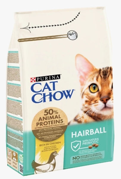 [8000103] Purina - Cat Chow - Dry Food - For Cats - Hairball - 1.5 kg - Chicken