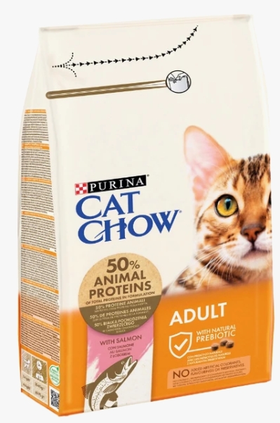 [8000104] Purina - Cat Chow - Dry Food - For Adult Cats - 1.5 kg - Salmon