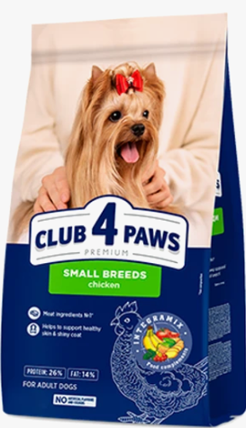 [8000107] Club 4 Paws - Dry Food - For Dogs Smaal Breeds - 900 gm - Chicken